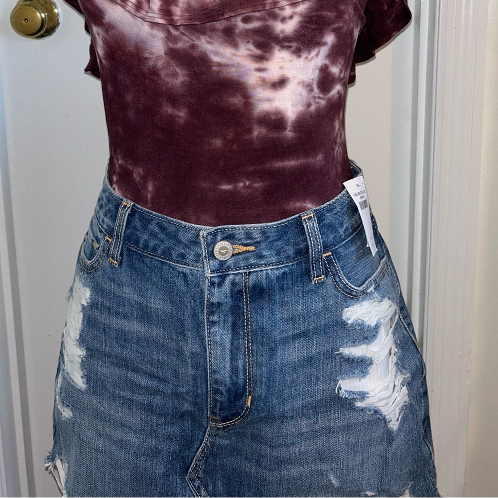 NWT Denim Mini Skirt